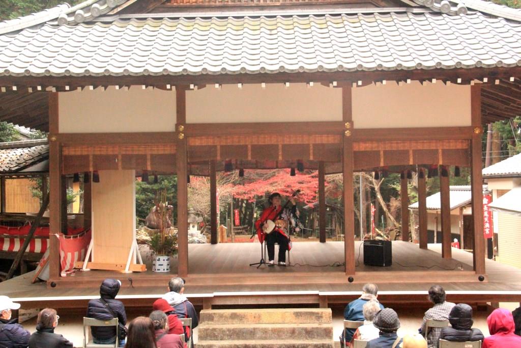 神社 京都 奉納演奏 津軽三味線